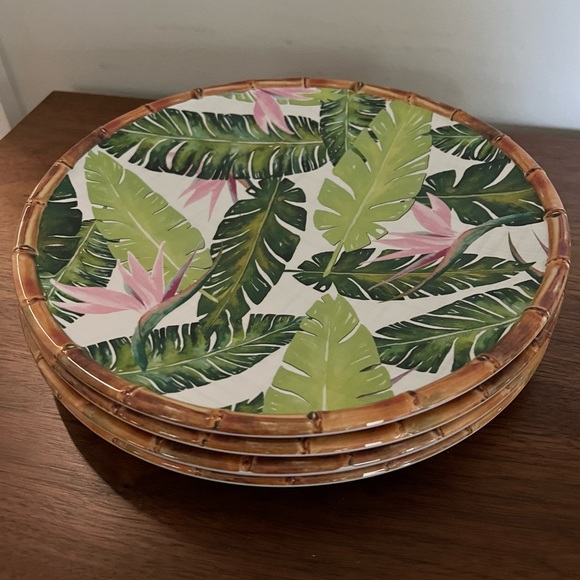 Tommy Bahama Dining Tommy Bahama Palm Leaf Tropical Print 4